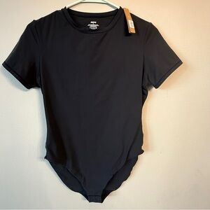 Skims Classic Black Short Sleeve Bodysuit